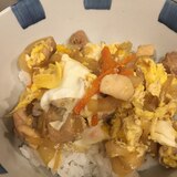 野菜多めの親子丼